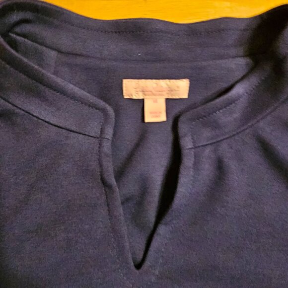 Lilly Pulitzer Beacon Ponte Knit Sheath Dress, Size 14, Blue and White - Picture 5 of 9